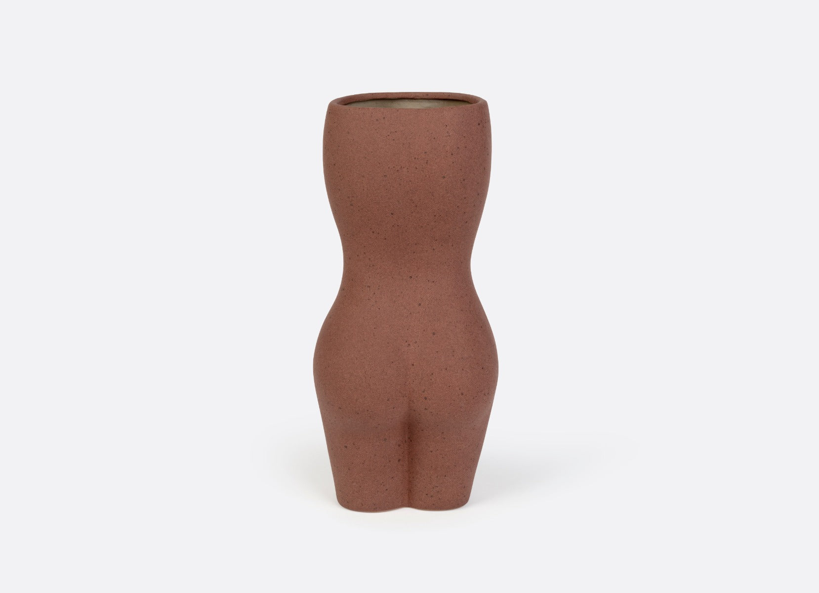 Doiy Body vase, brun - H: 22,5 cm. - Bahne
